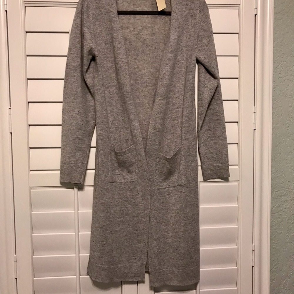 Gray long sweater